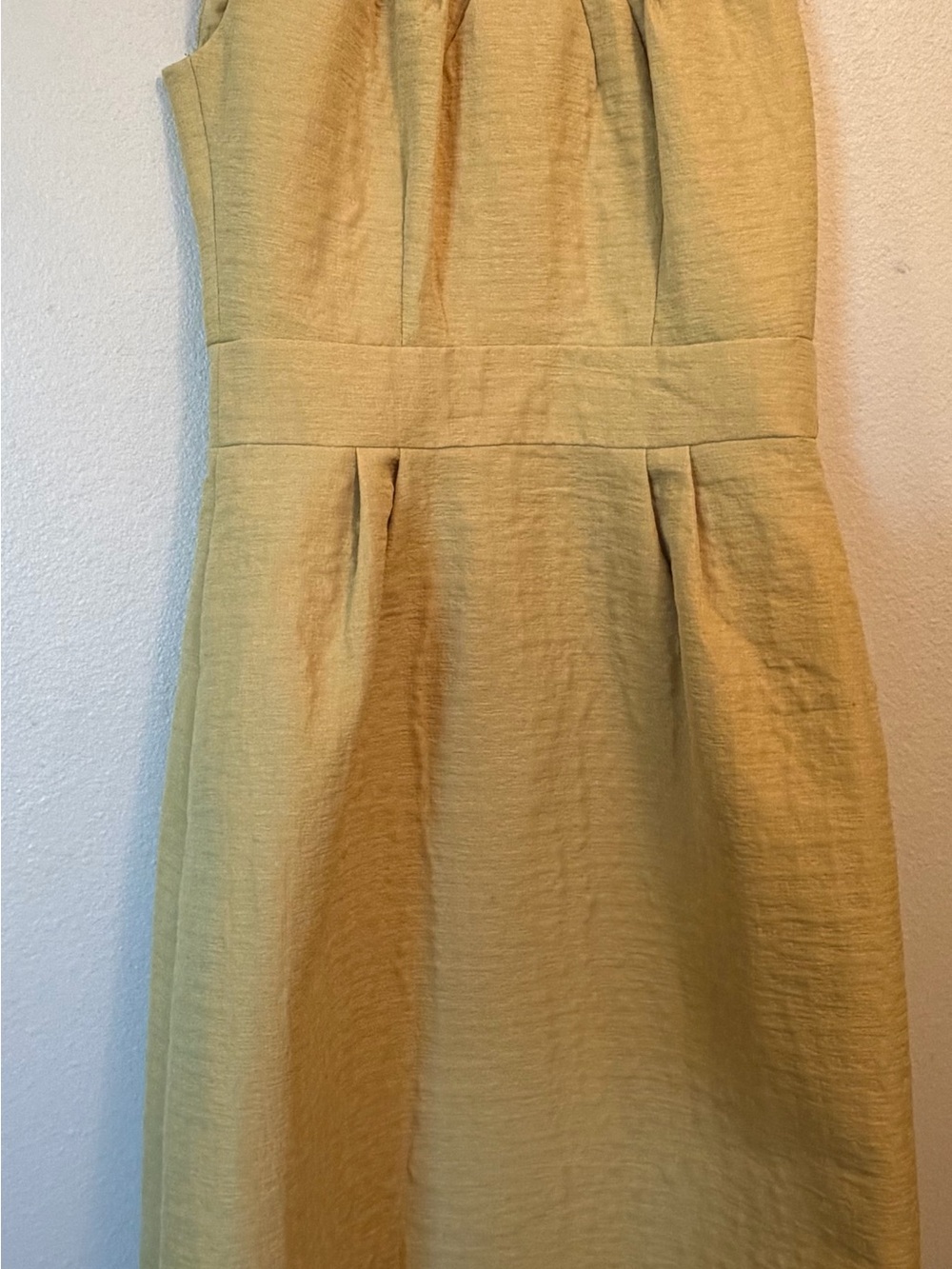 Banana Republic Chartreuse Jacquard Sleeveless Cocktail Sheath Dress Sz 00